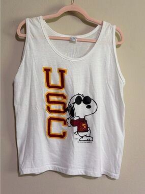 Vintage 1980’s Artex USC Joe Cool Snoopy Tank Top